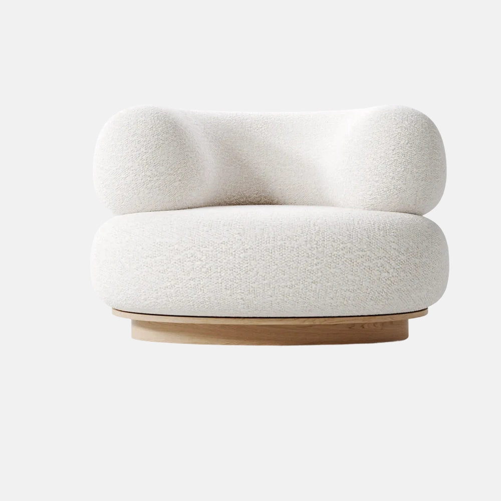 Modern white accent chair — furniture package dubai.