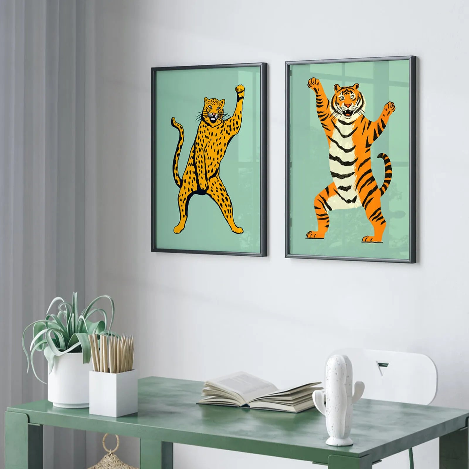 Cats Movings Wall Art 2