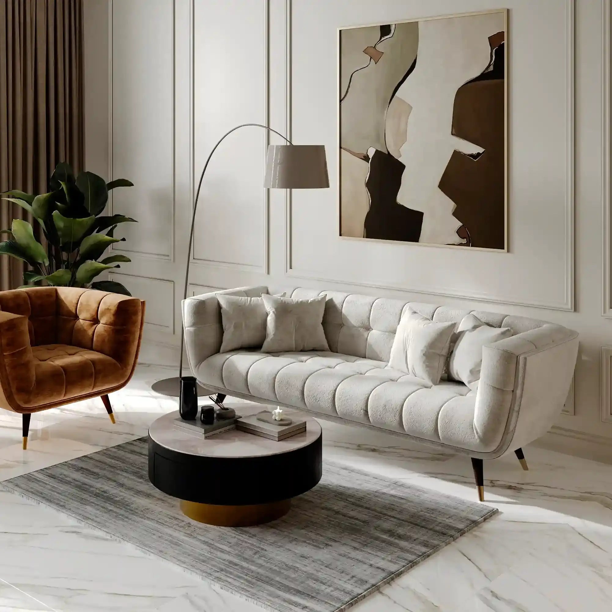 Ember Padding Sofa 4-Seater 2