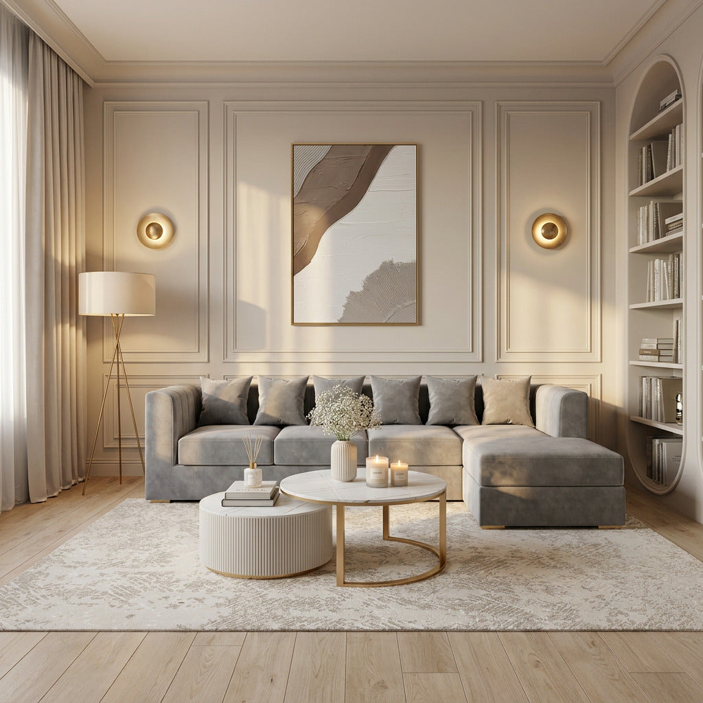 Grand Luxe 5-Seater Corner Sofa
