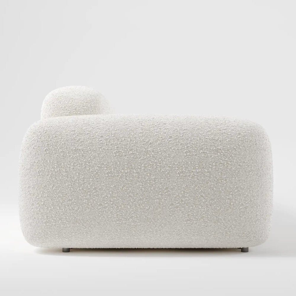 Fluffy 3-Seater Straight Sofa
