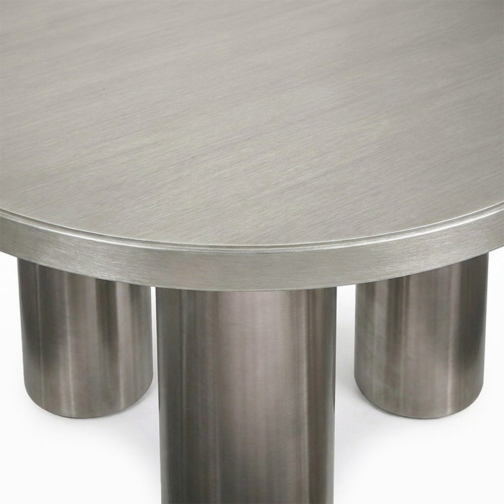 Yves Steel Round Dining Table image