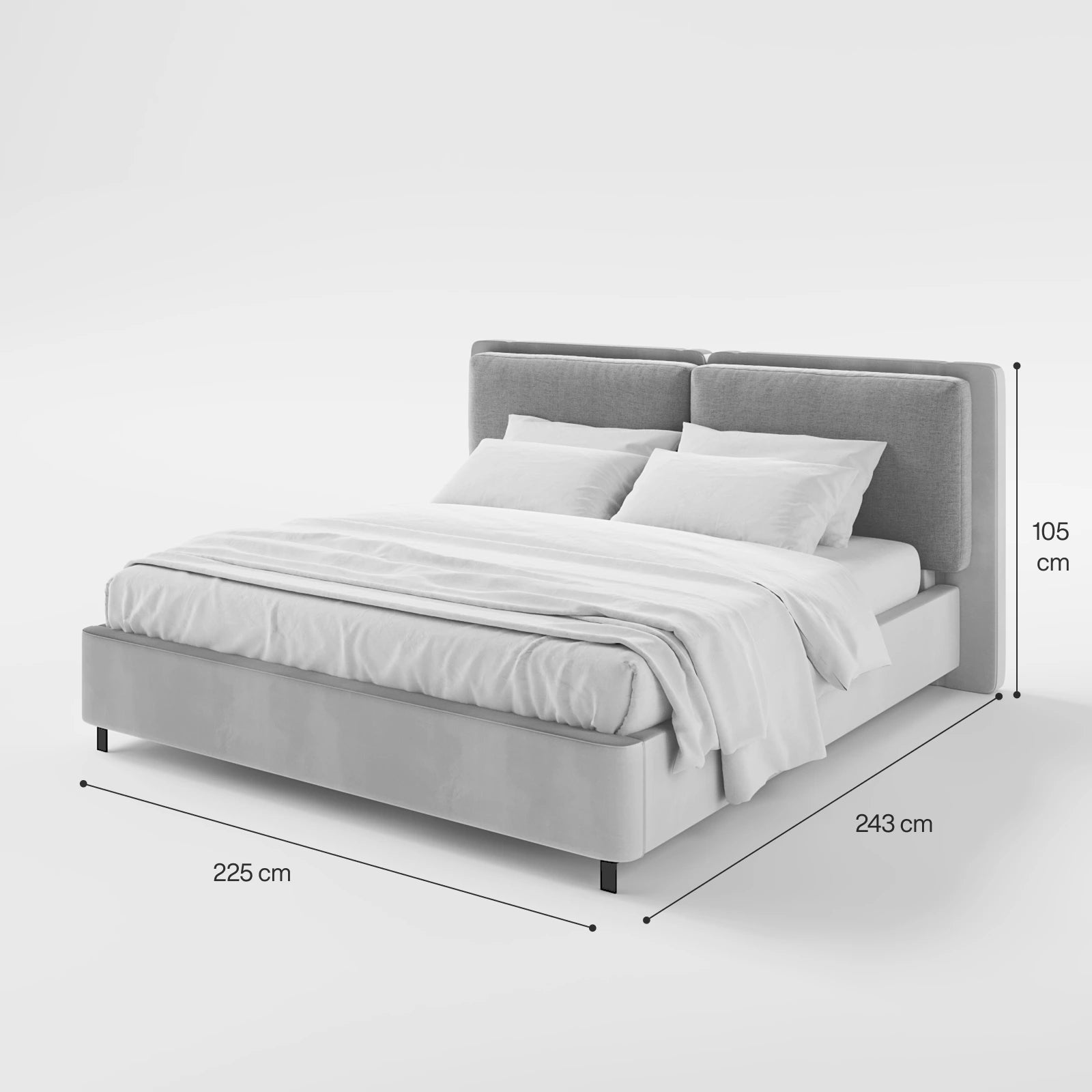 Kyoto King Size Bed with Storage 5