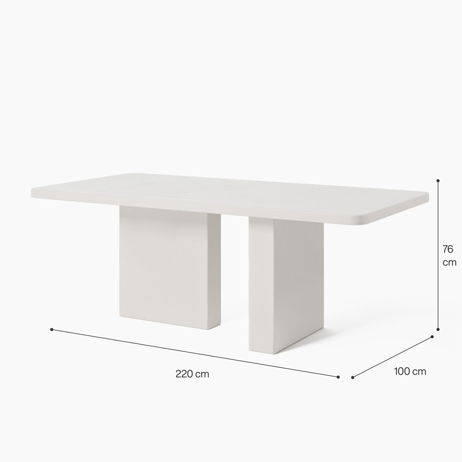 Mallorca Concrete Dining Table image