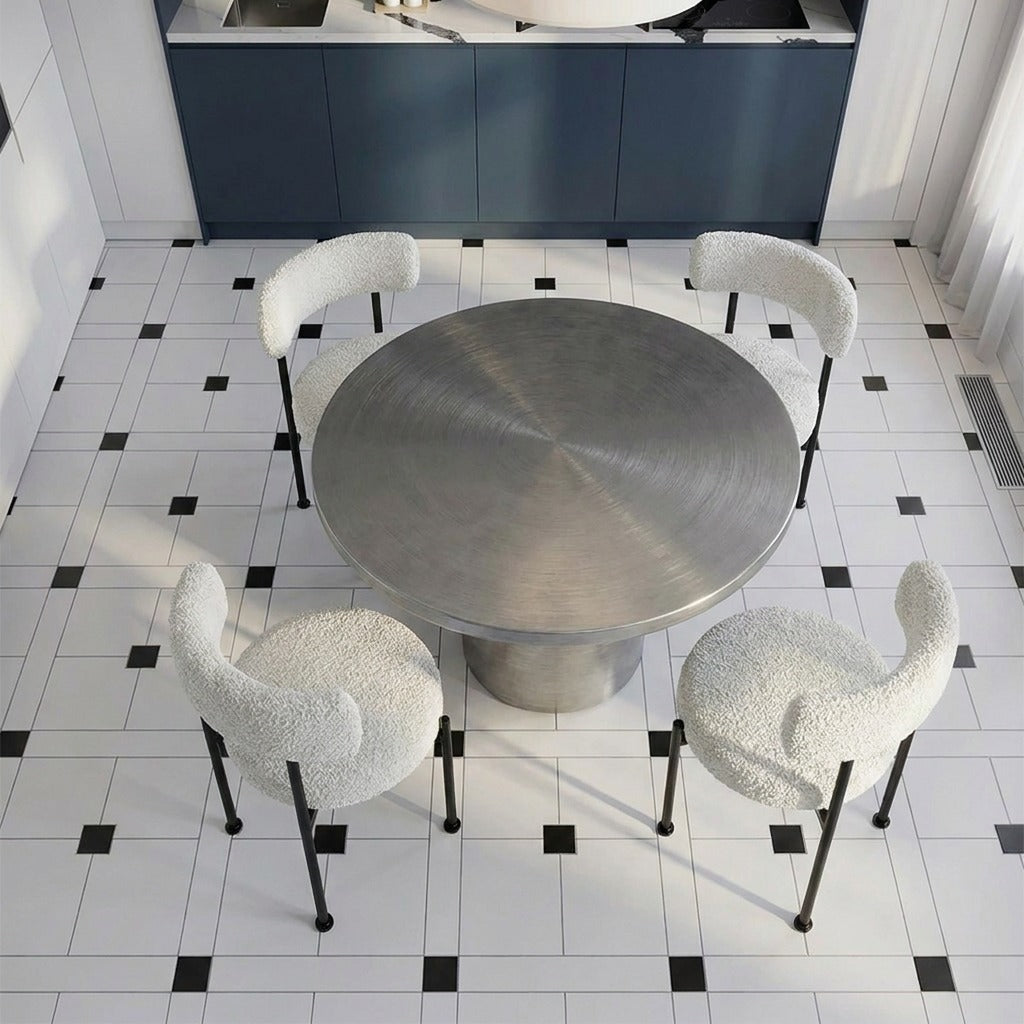 Levy Steel Round Dining Table image