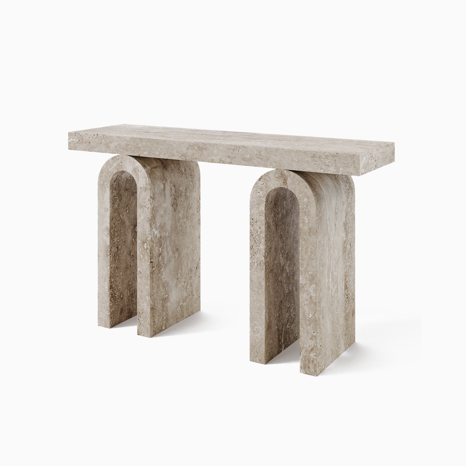 Arcadia Travertine Arched Base Console image