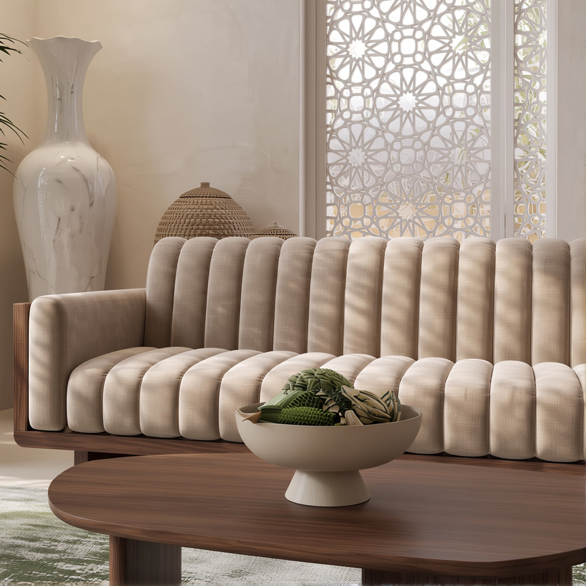 Hajar 3-Seater Straight Sofa image