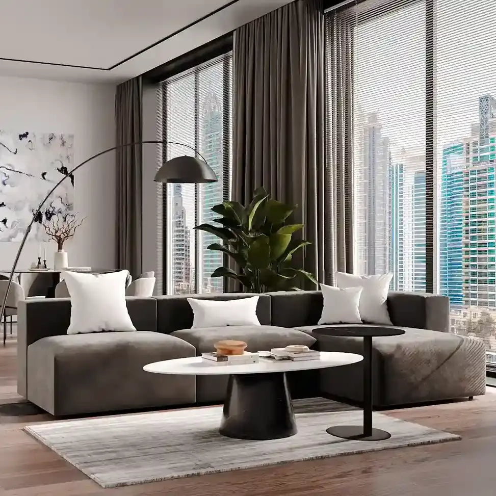 Urban Modular Sofa 4-Seater with Ottoman 2