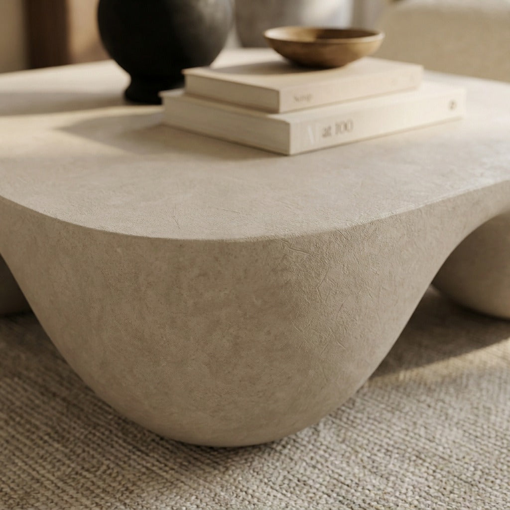 Vivien Cream Microconcrete Coffee Table image