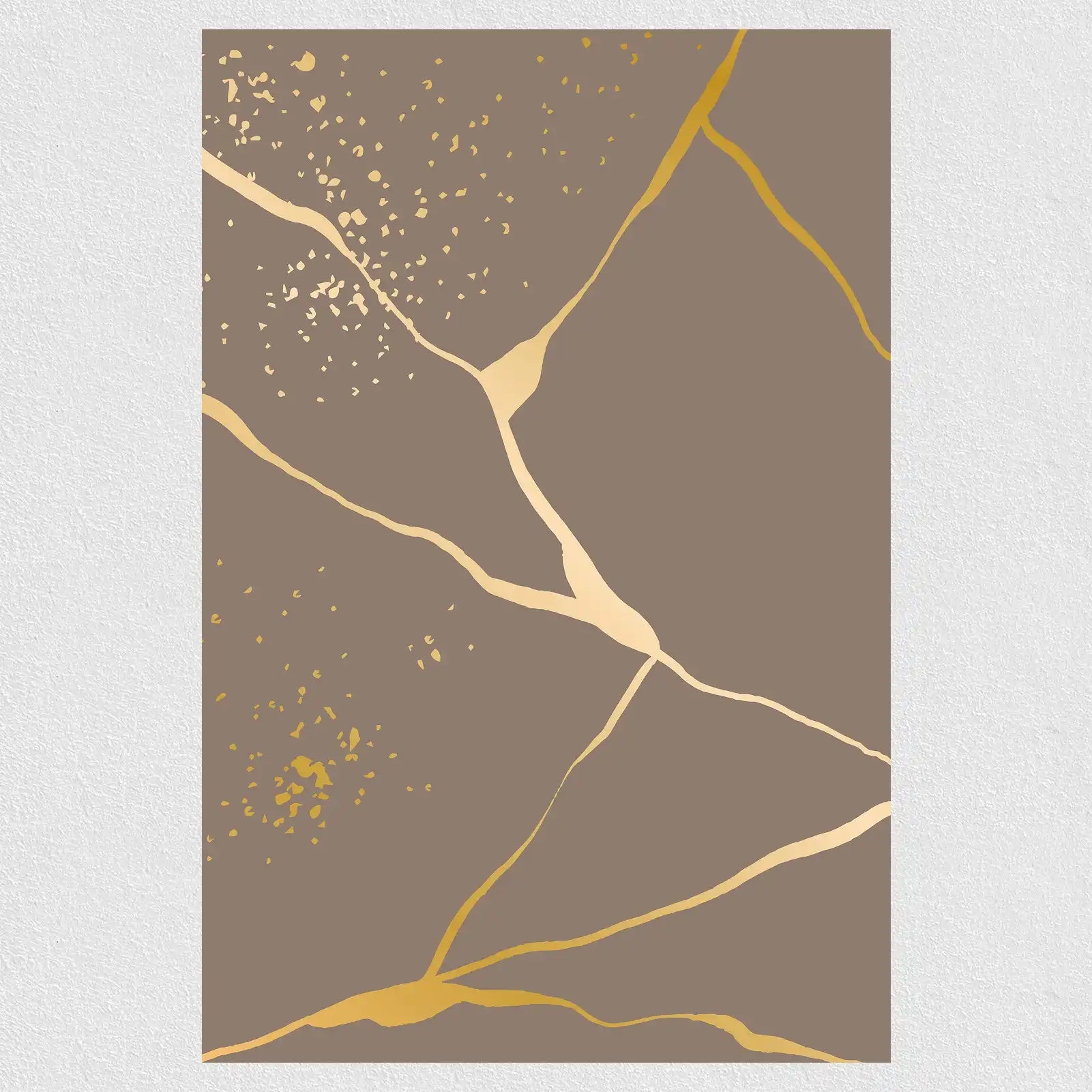 Golden Lines Pastel Poster