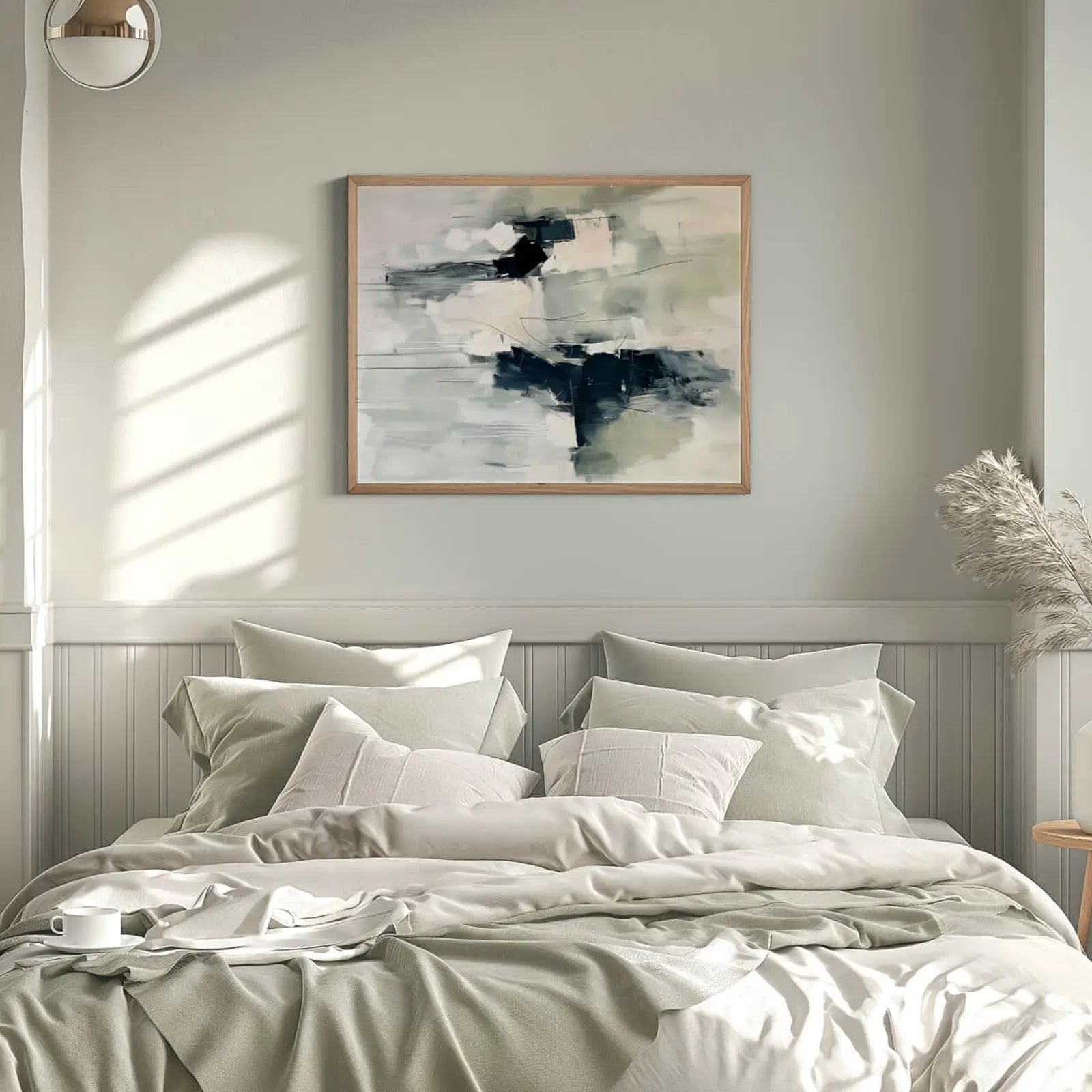 Watercolor Waves of Thought Poster