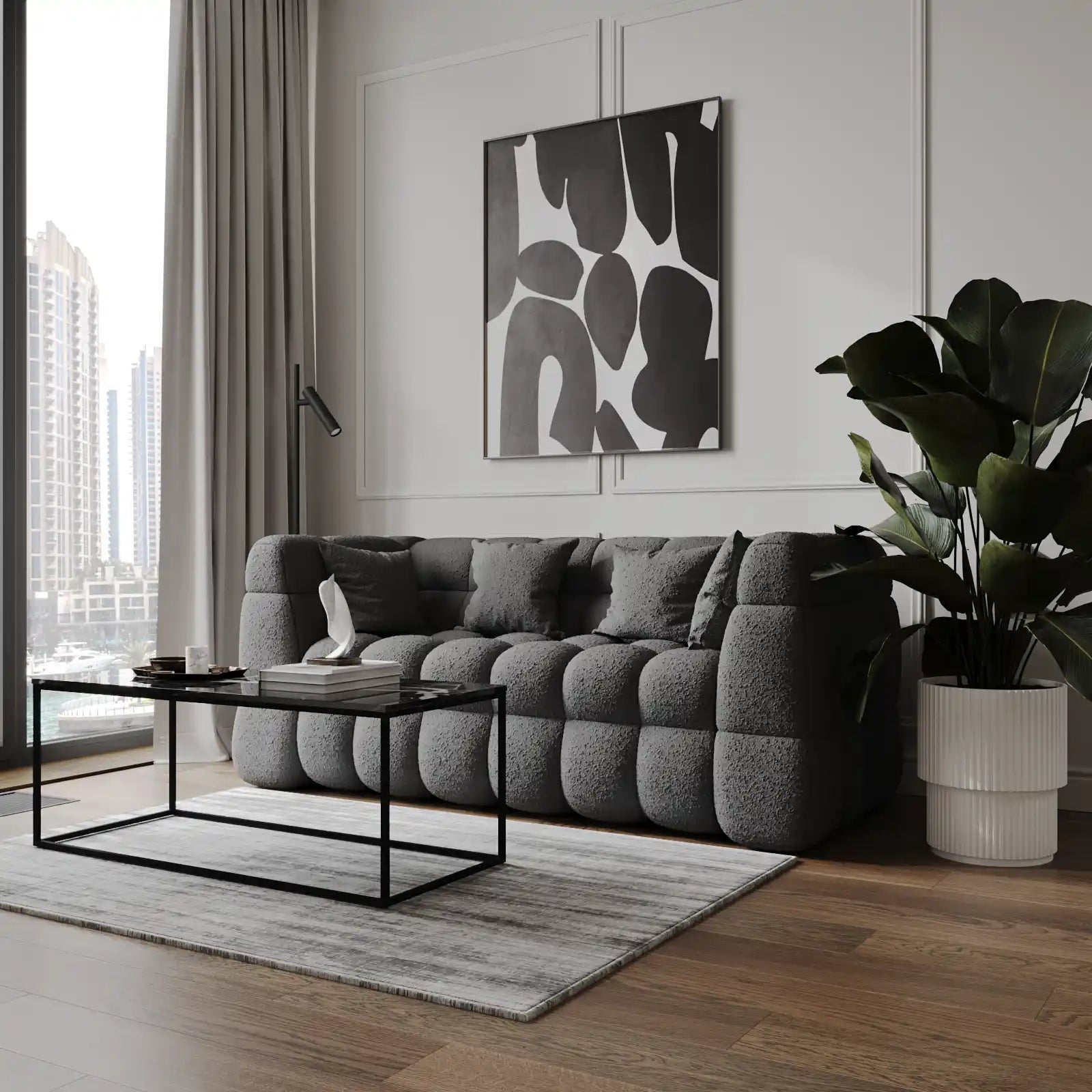 Cloud 2-Seater Straight Sofa image