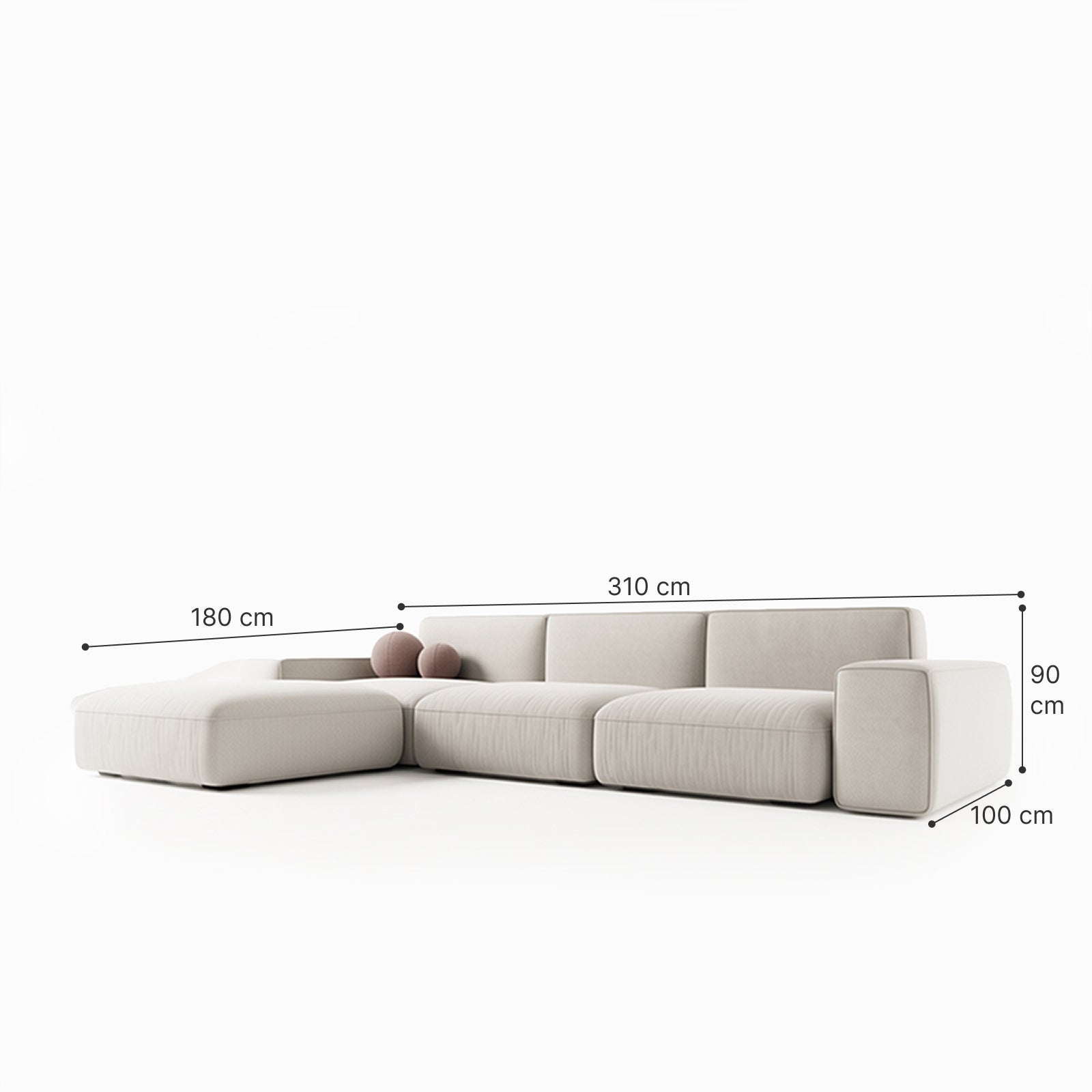 Ava 3-Seater Modular Sofa image