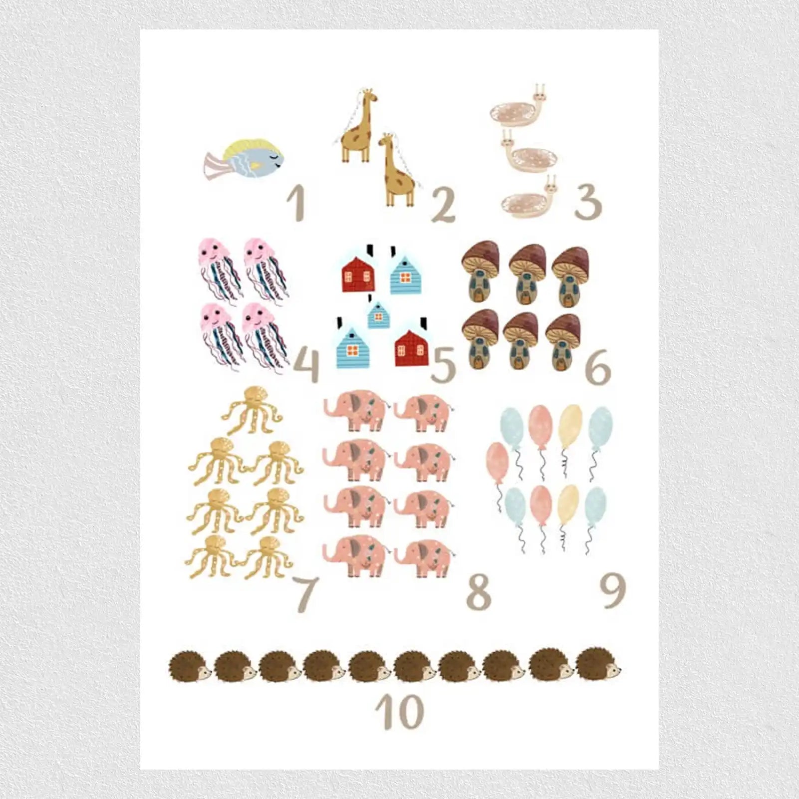 Counting Wonderland Kids Poster