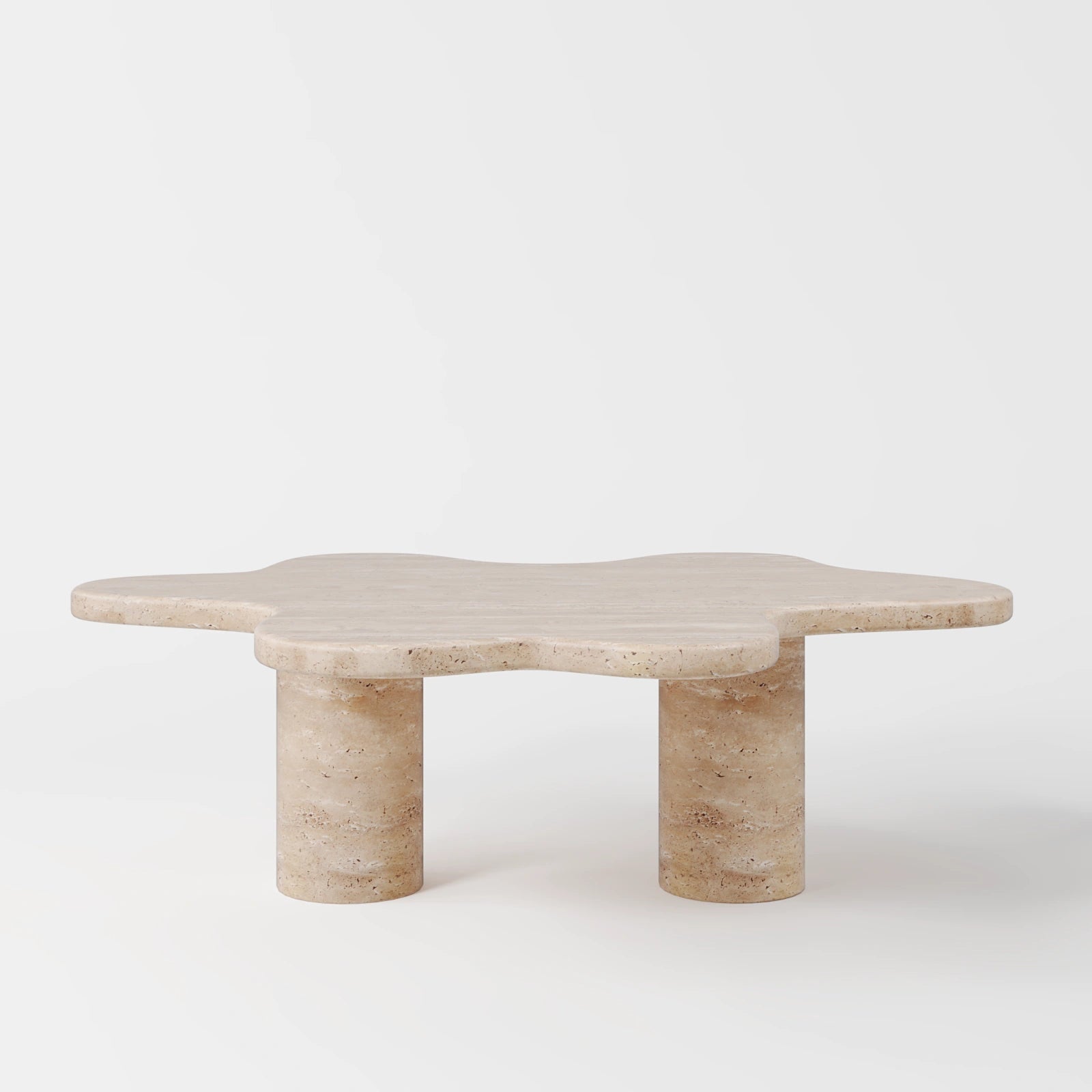 Lawrence Twin Pillars Base Coffee Table