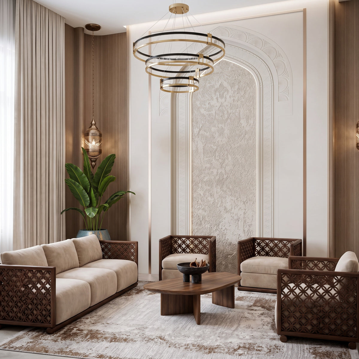Reem 3-Seater Straight Sofa image