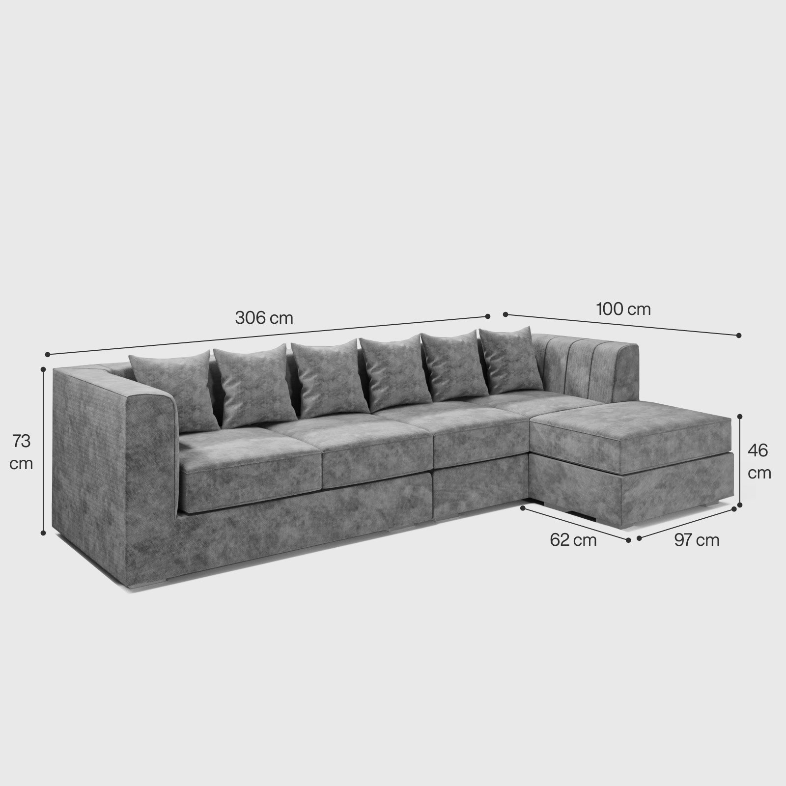 Угловой диван Grand Luxe на 5 мест image