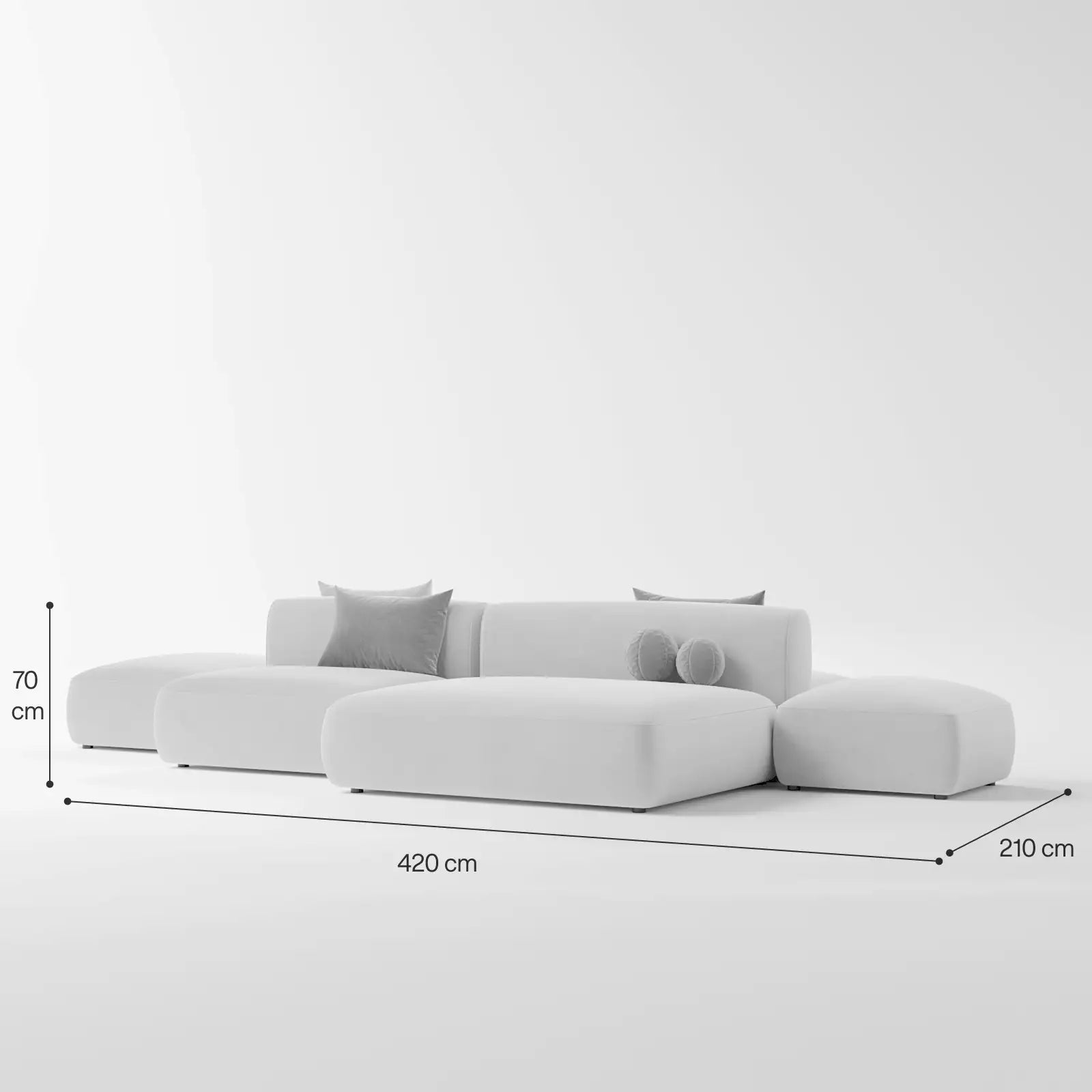 Stone Mosaic Modular Large Sofa 6