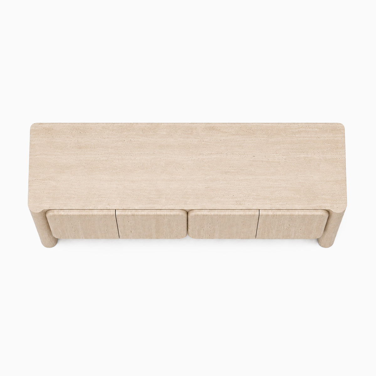 Ronan Cream Travertine TV Stand image