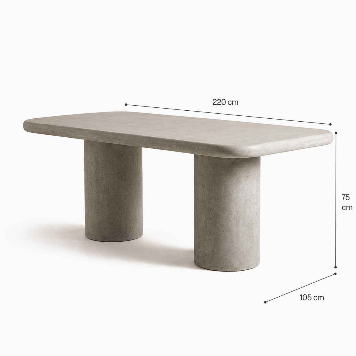 Alya Microconcrete Dining Table image