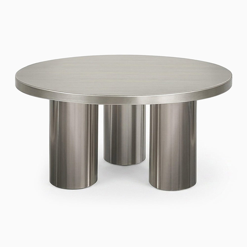 Yves Steel Round Dining Table image
