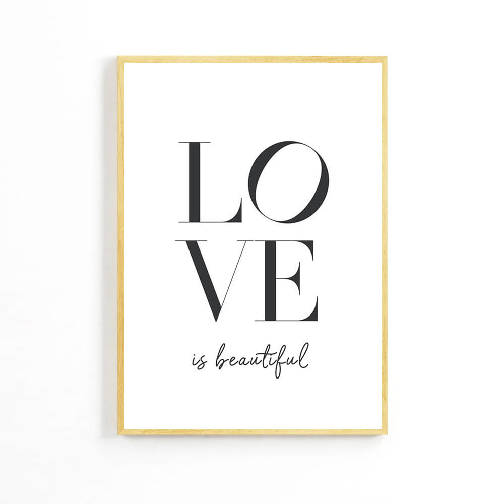 Плакат «Надписи прекрасны» о любви image