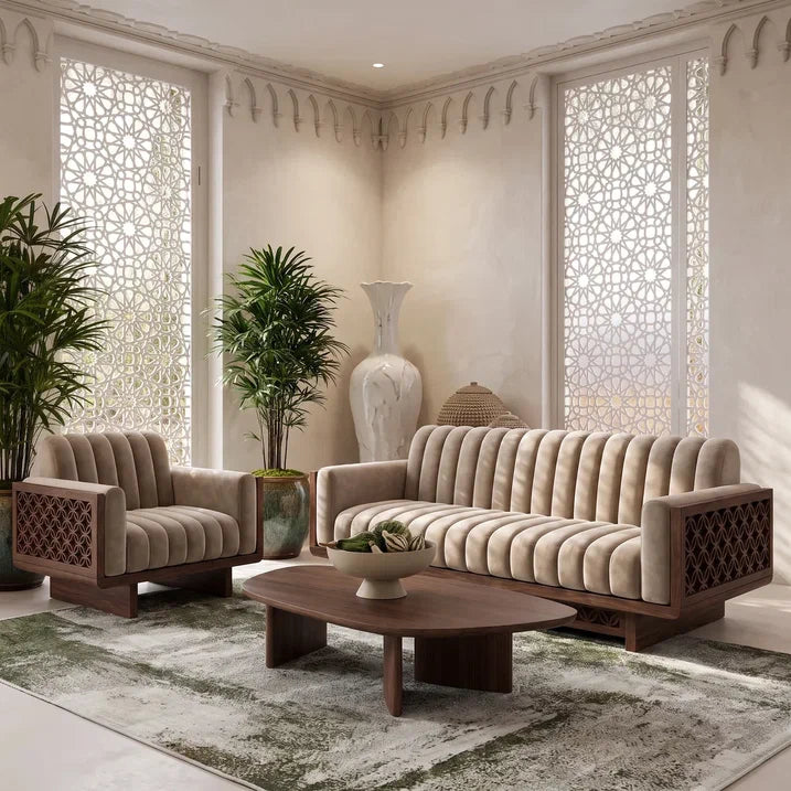 Hajar 3-Seater Straight Sofa