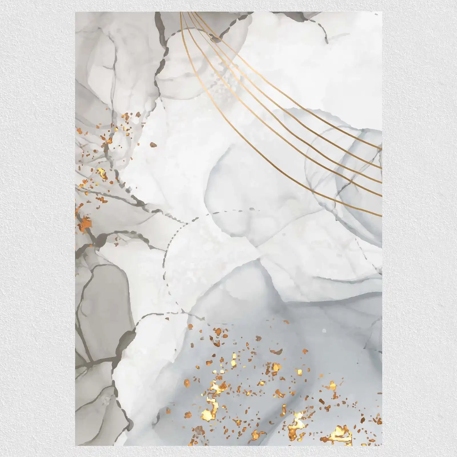 Golden Lines Fusion Poster