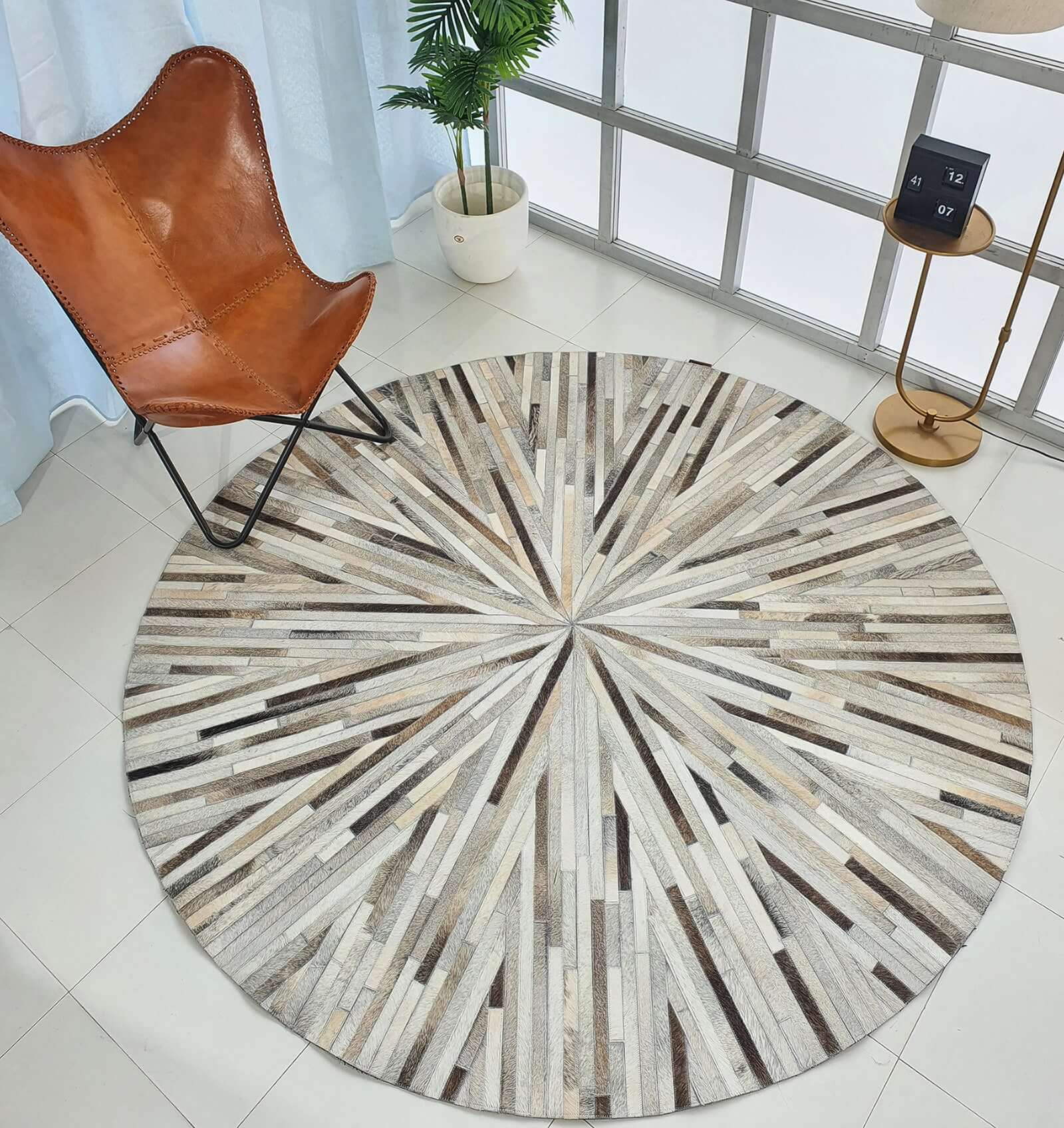 Porto Leather Rug