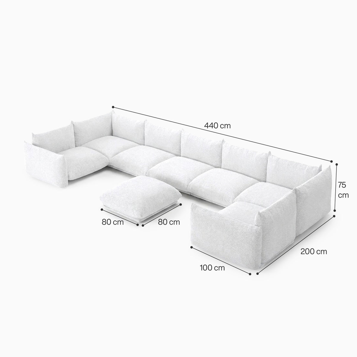 Atlas Spirit 7-Seater Modular Sofa image