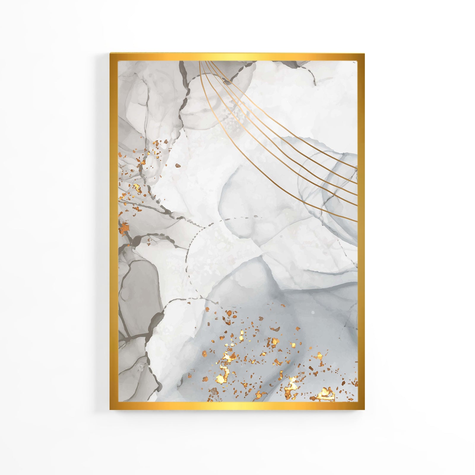 Golden Lines Fusion Poster