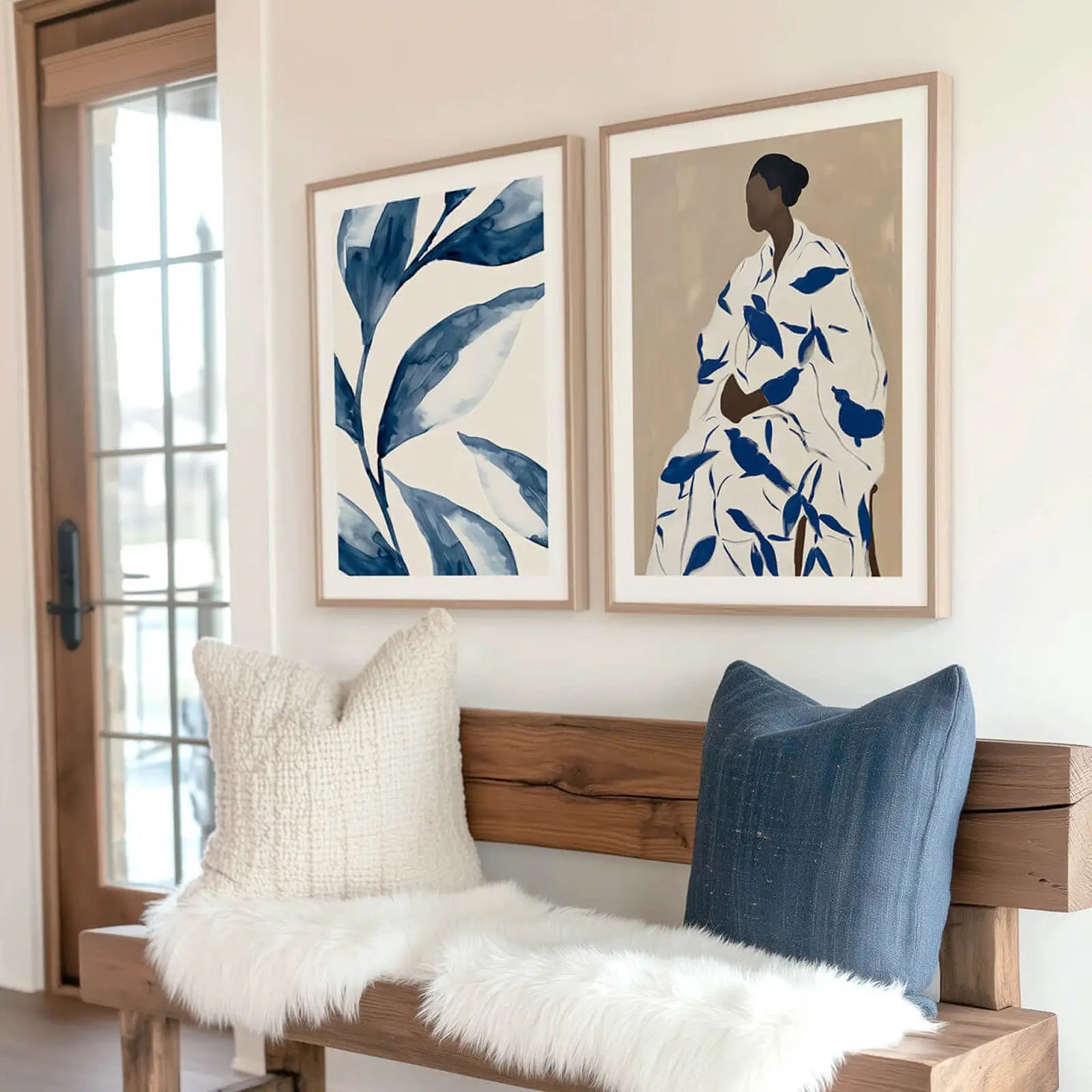 Tori Blue Flowers Poster image