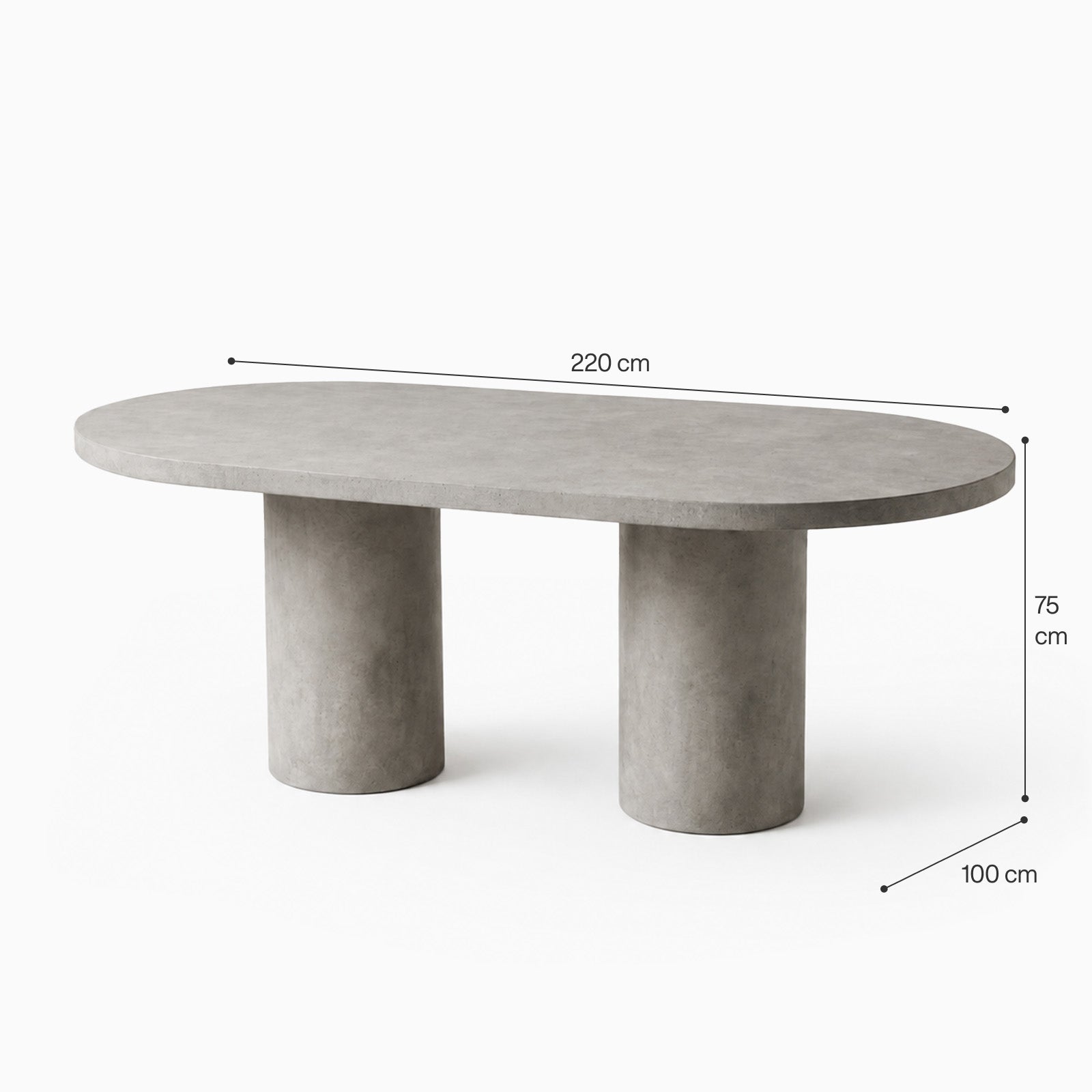 Corso Microconcrete Dining Table image