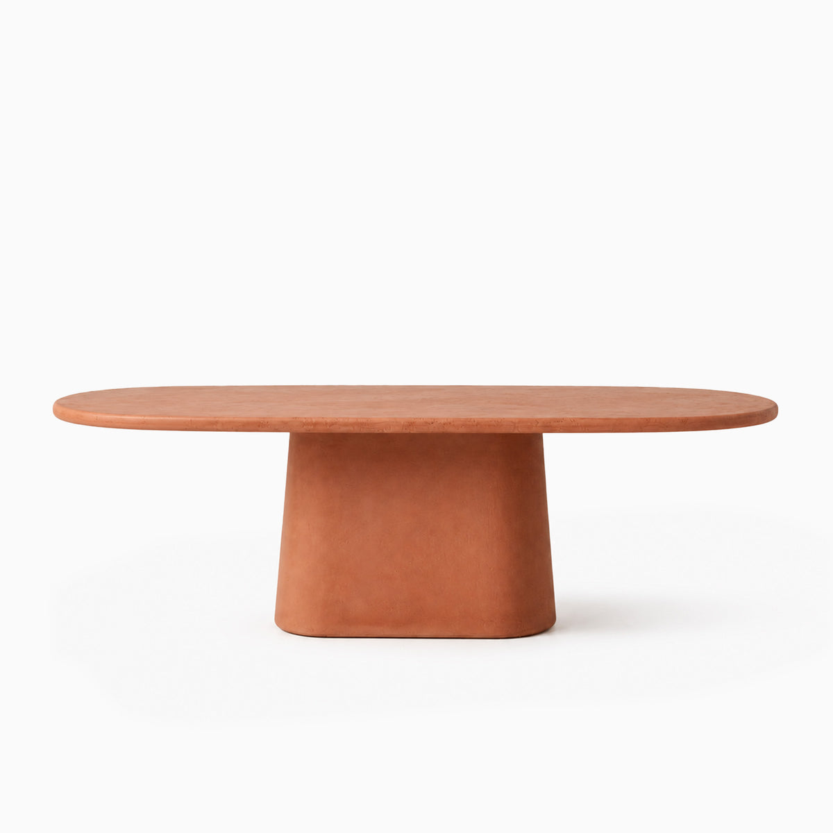 Erice Terracotta Microconcrete Dining Table image