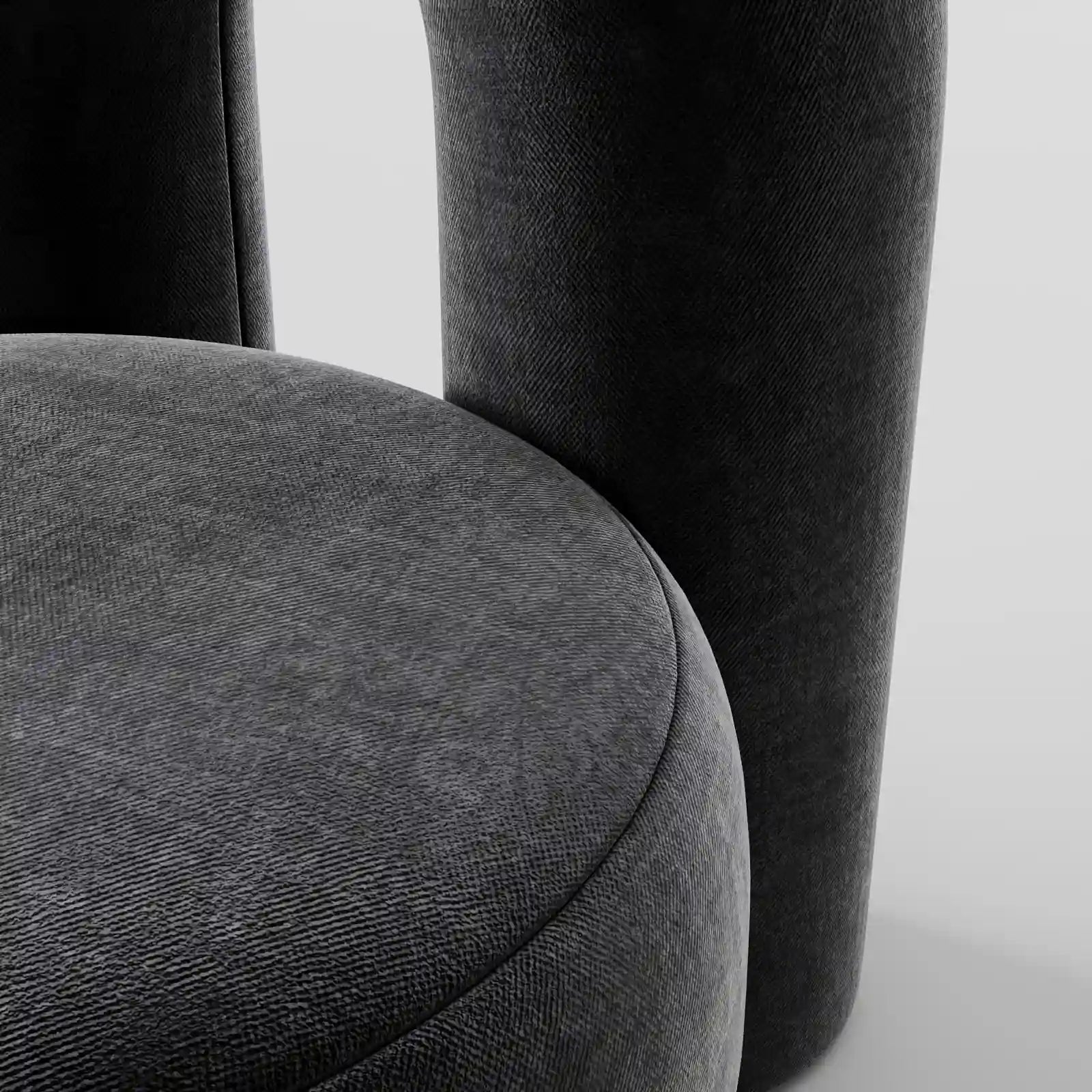 Lumi Sculptural Designed Velvet Chair 4