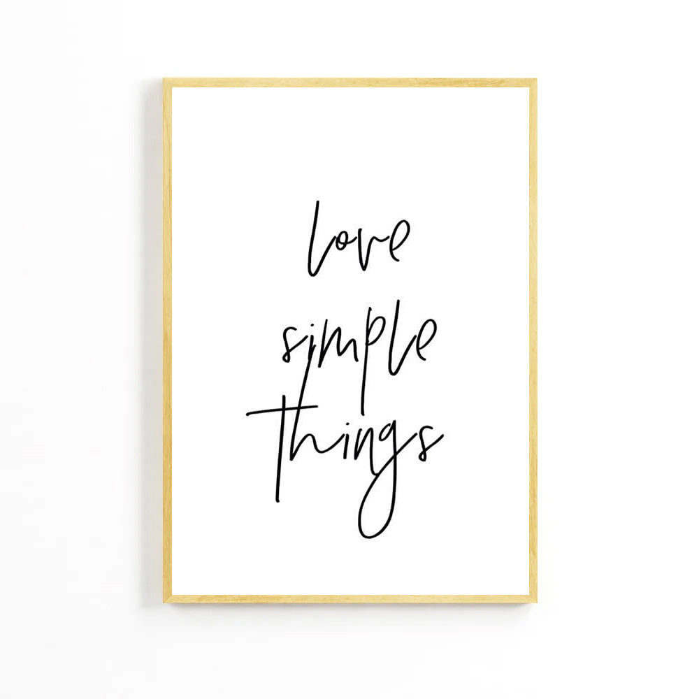 Lettering Simple Things Poster image