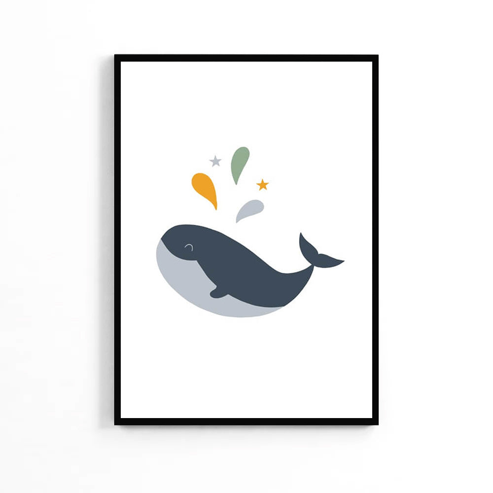 Baby Whale Kids Poster