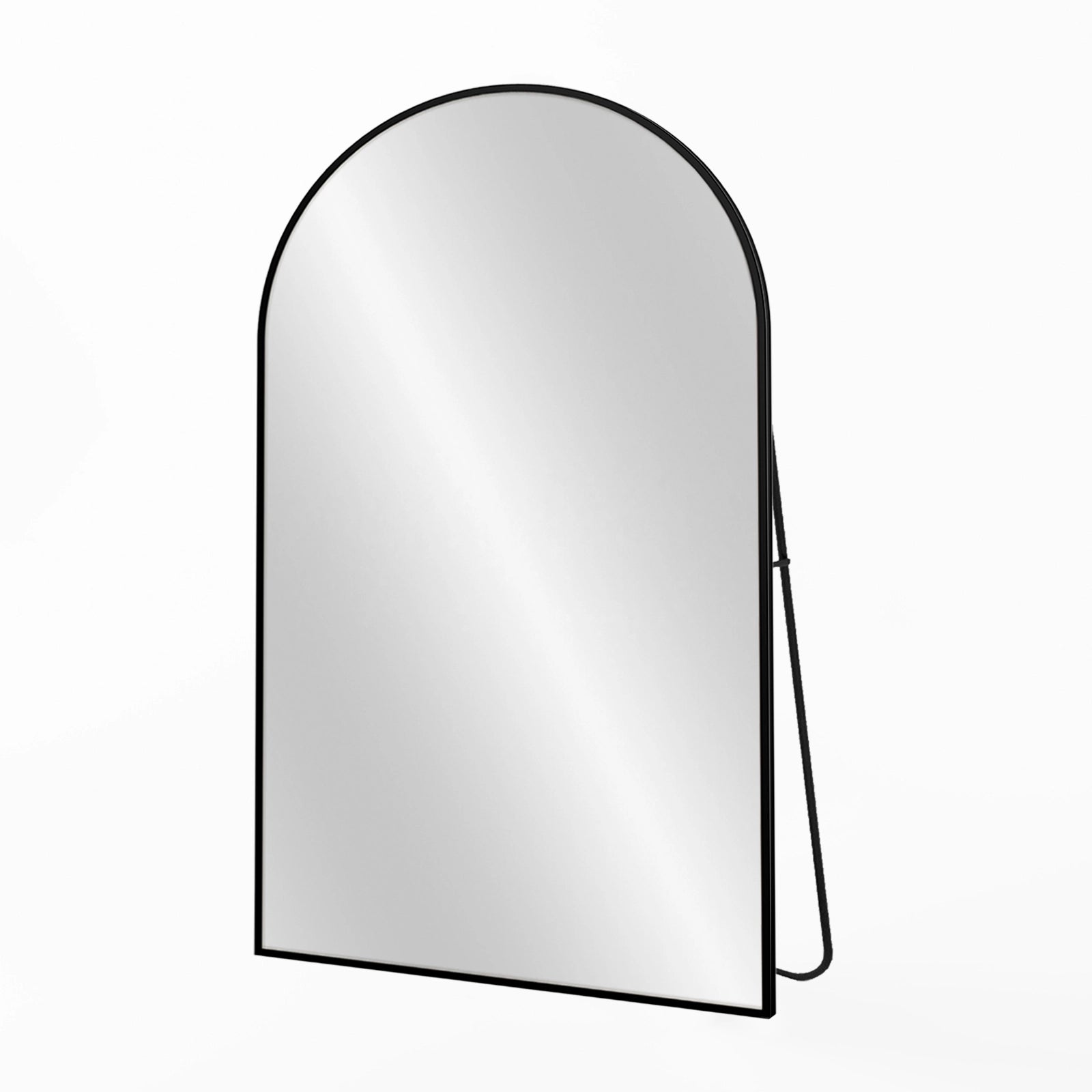 Elen Black XL Arch Full Length Mirror with Stand (3 Sizes)