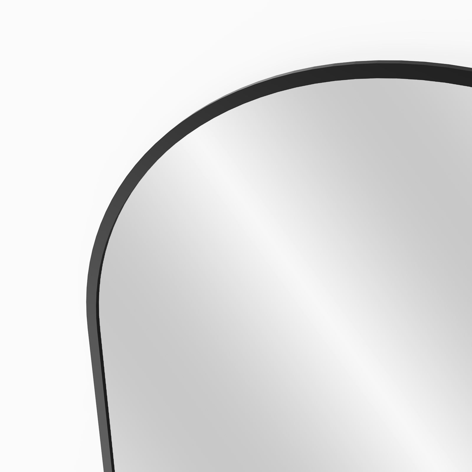 Elen Black XL Arch Full Length Mirror with Stand (3 Sizes)
