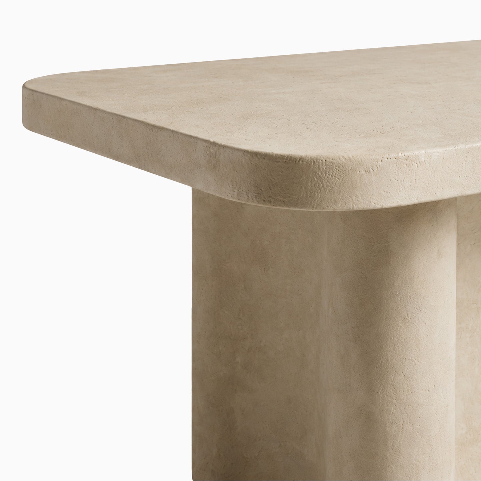Liwa Cream Microconcrete Dining Table image