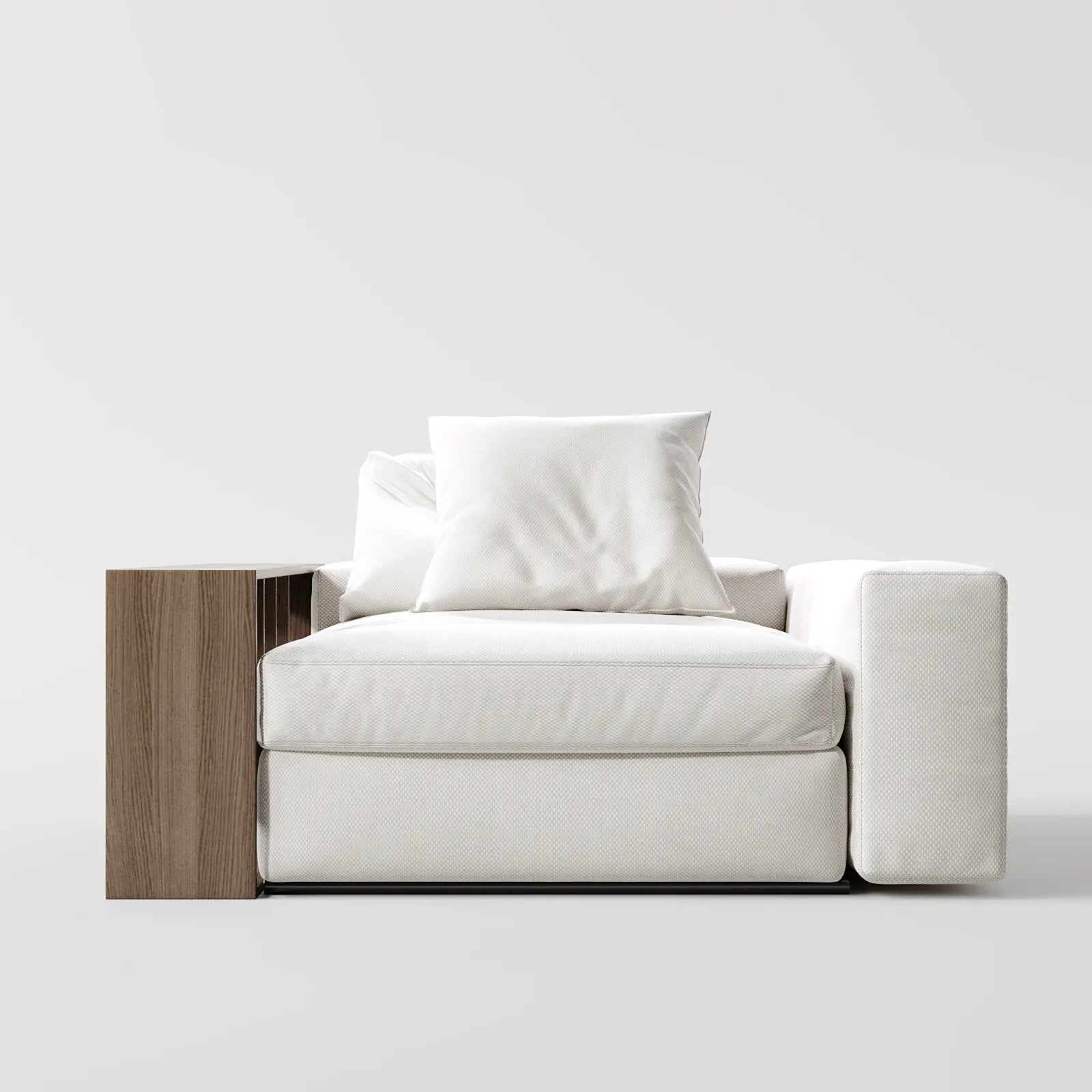Glory Premium Cotton-Blend Bookcase Armchair 1