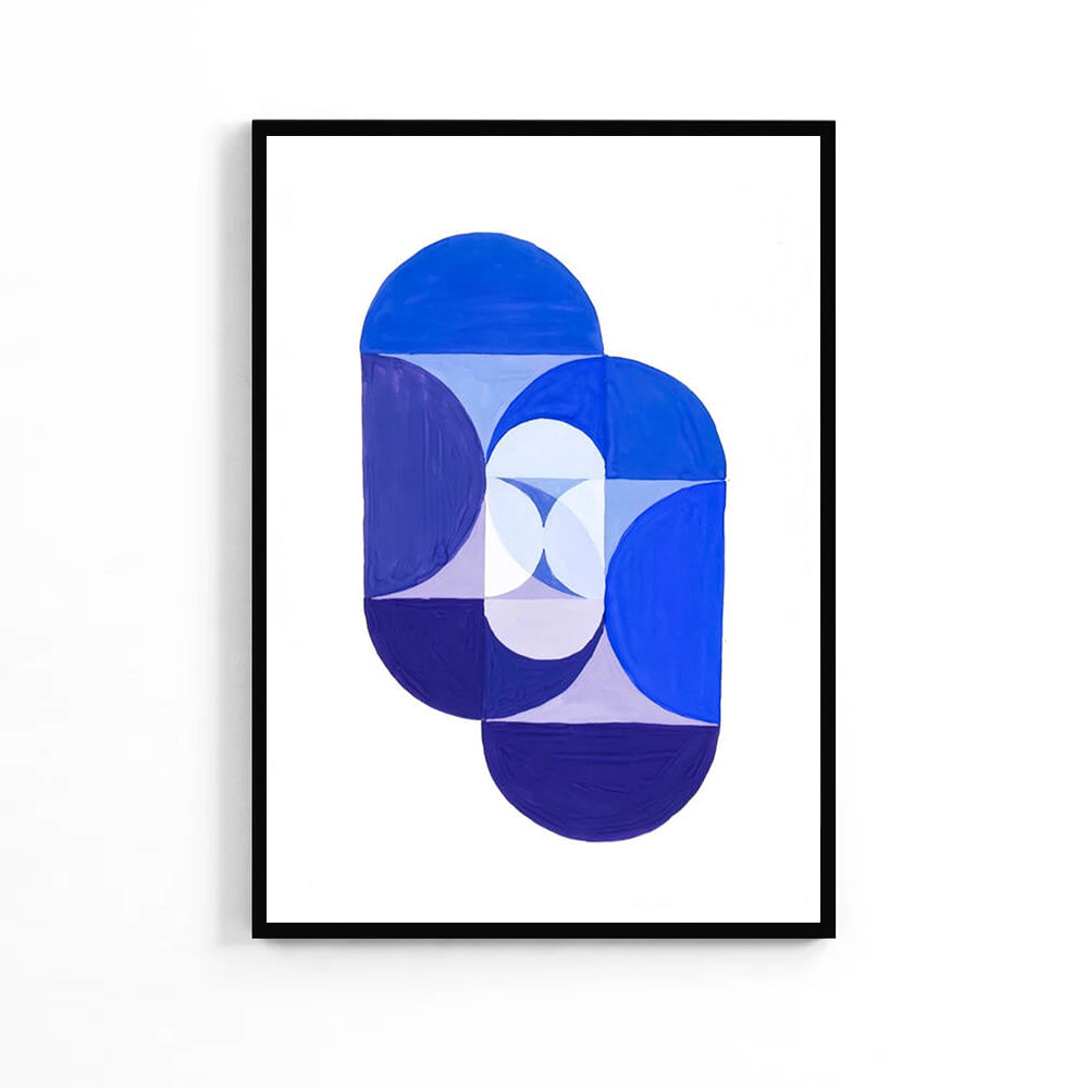 Синий постер «Геометризм» image