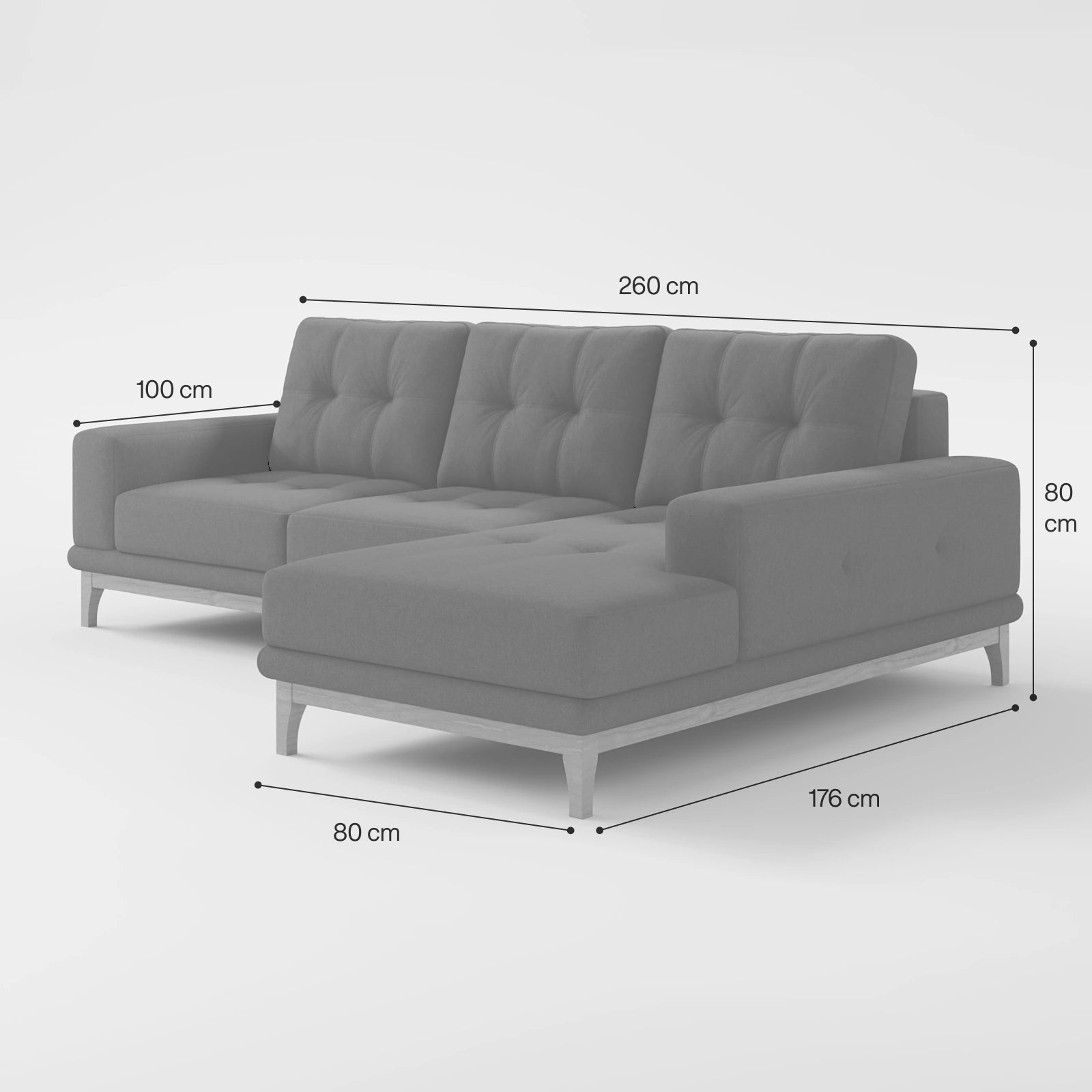 Palermo 3-Seater Corner Sofa image