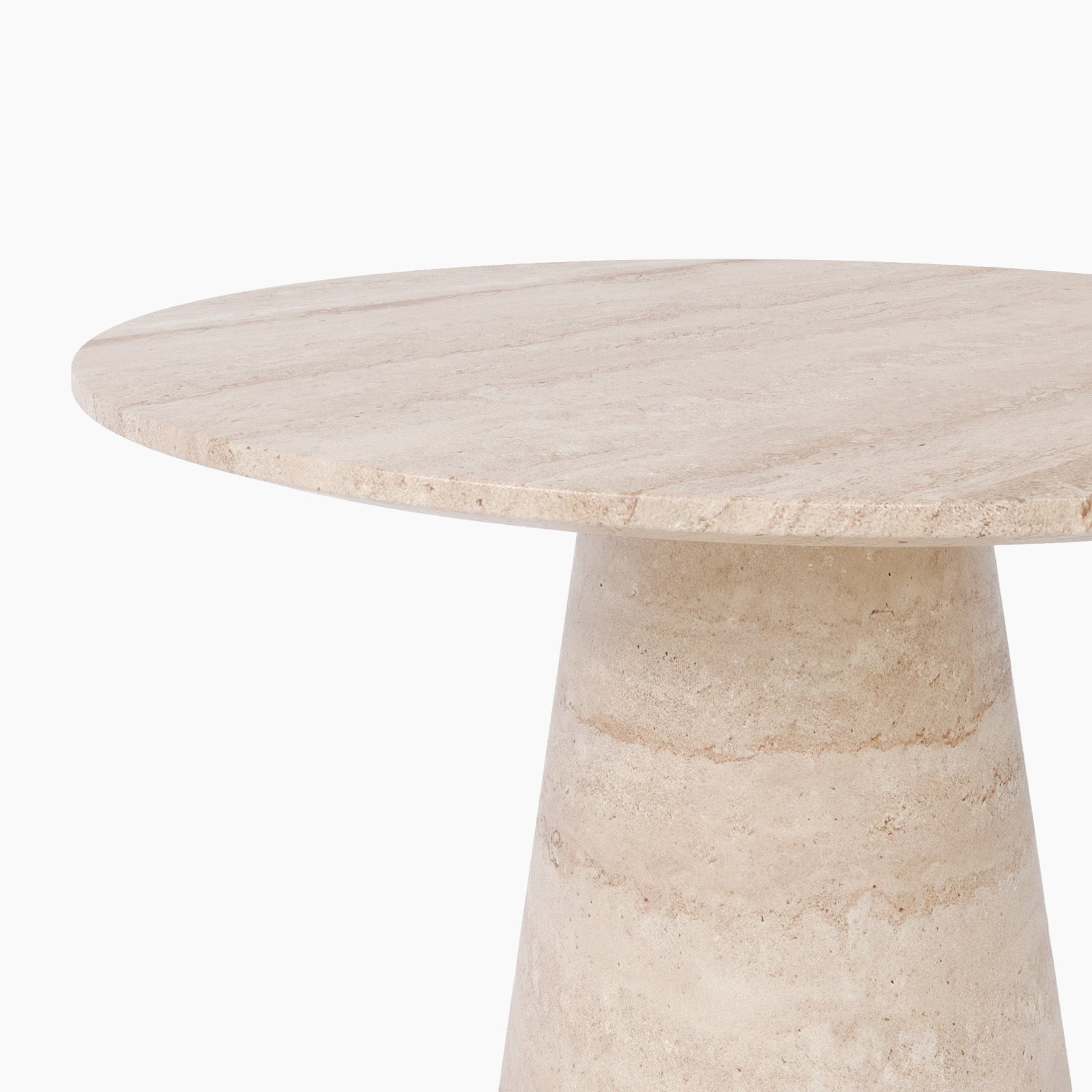 Adelle Cream Travertine Dining Table image