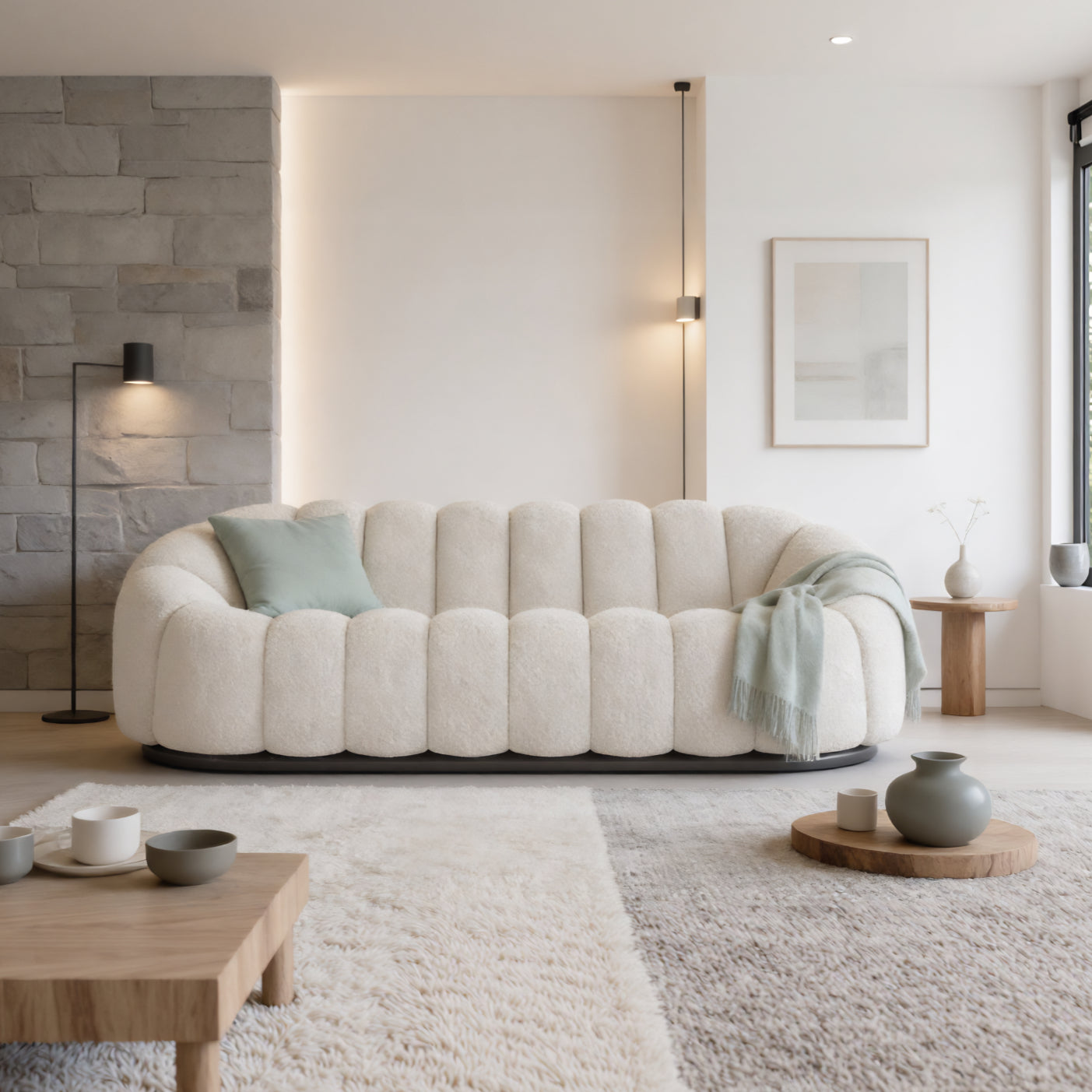 Firenze 3-Seater Straight Sofa