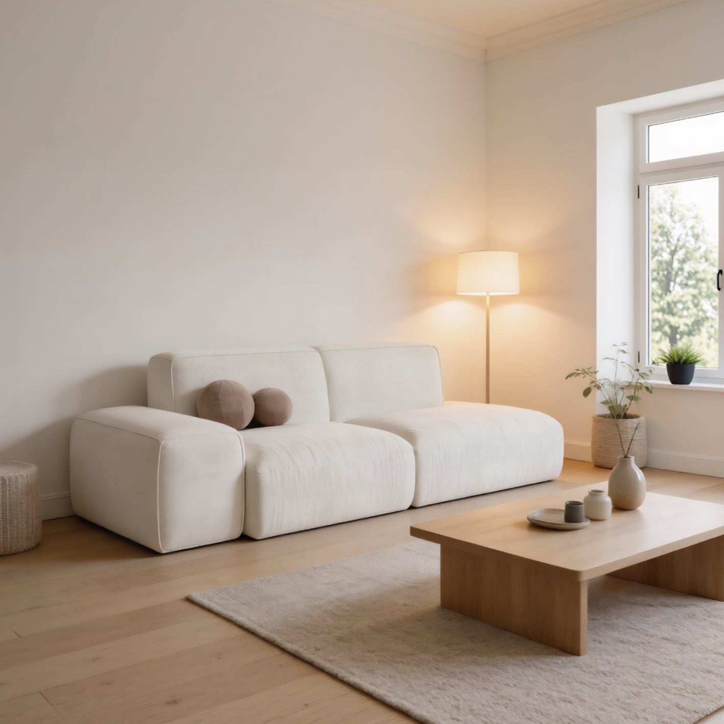 Ava 2-Seater Straight Sofa