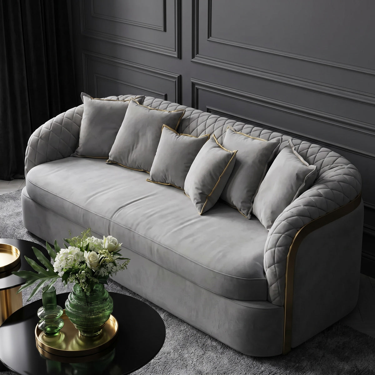 Allure 3-Seater Straight Sofa image
