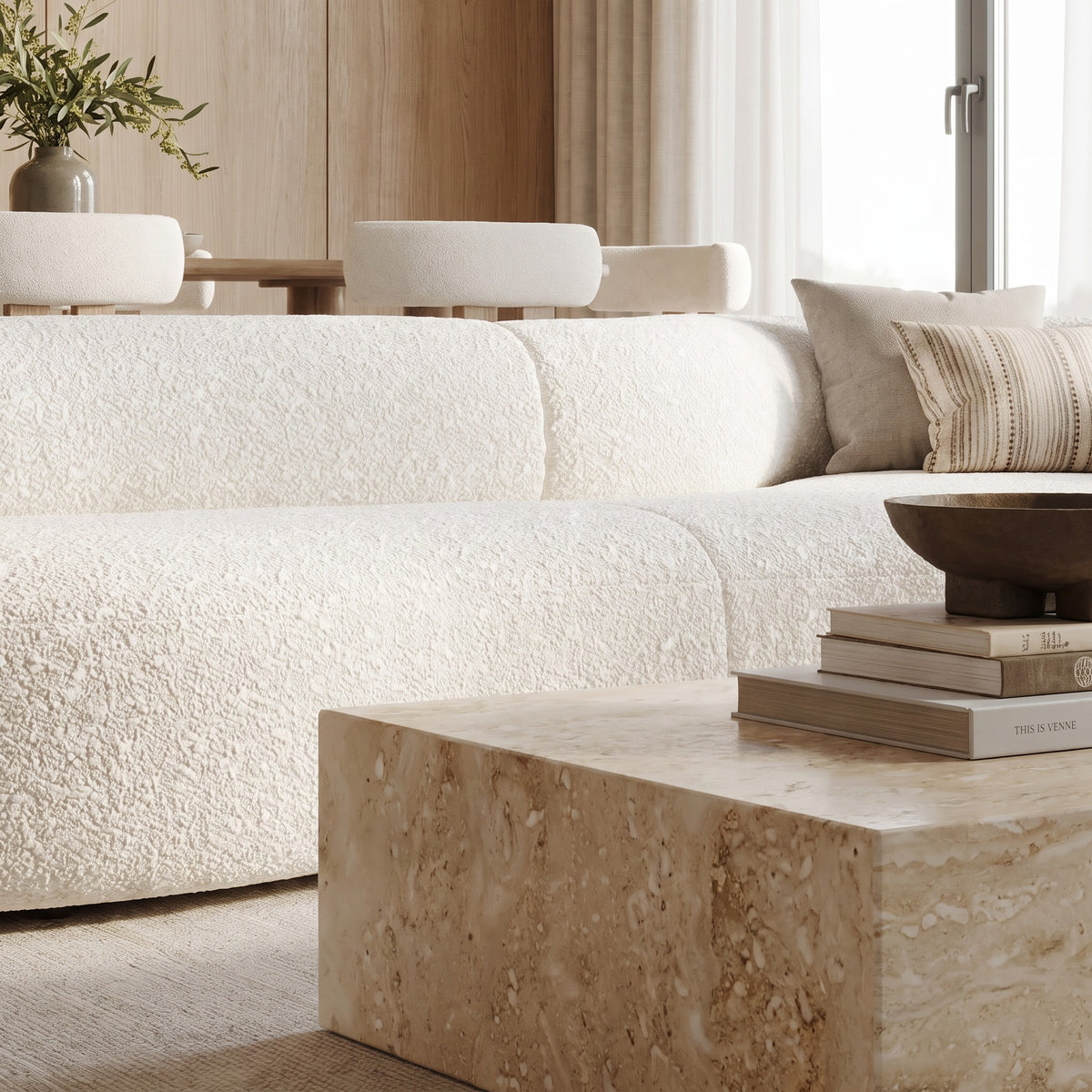 Riva 3-Seater Straight Sofa image