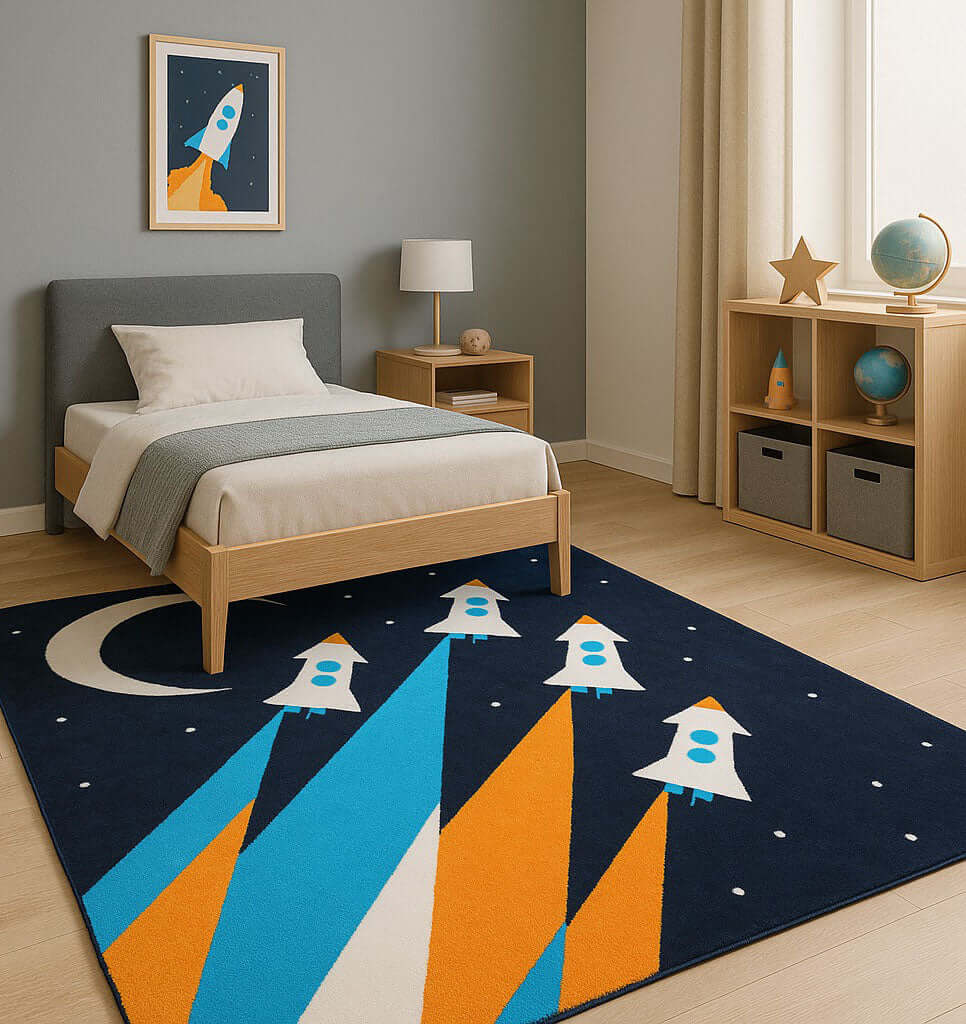 Space Adventure Kids Rug image