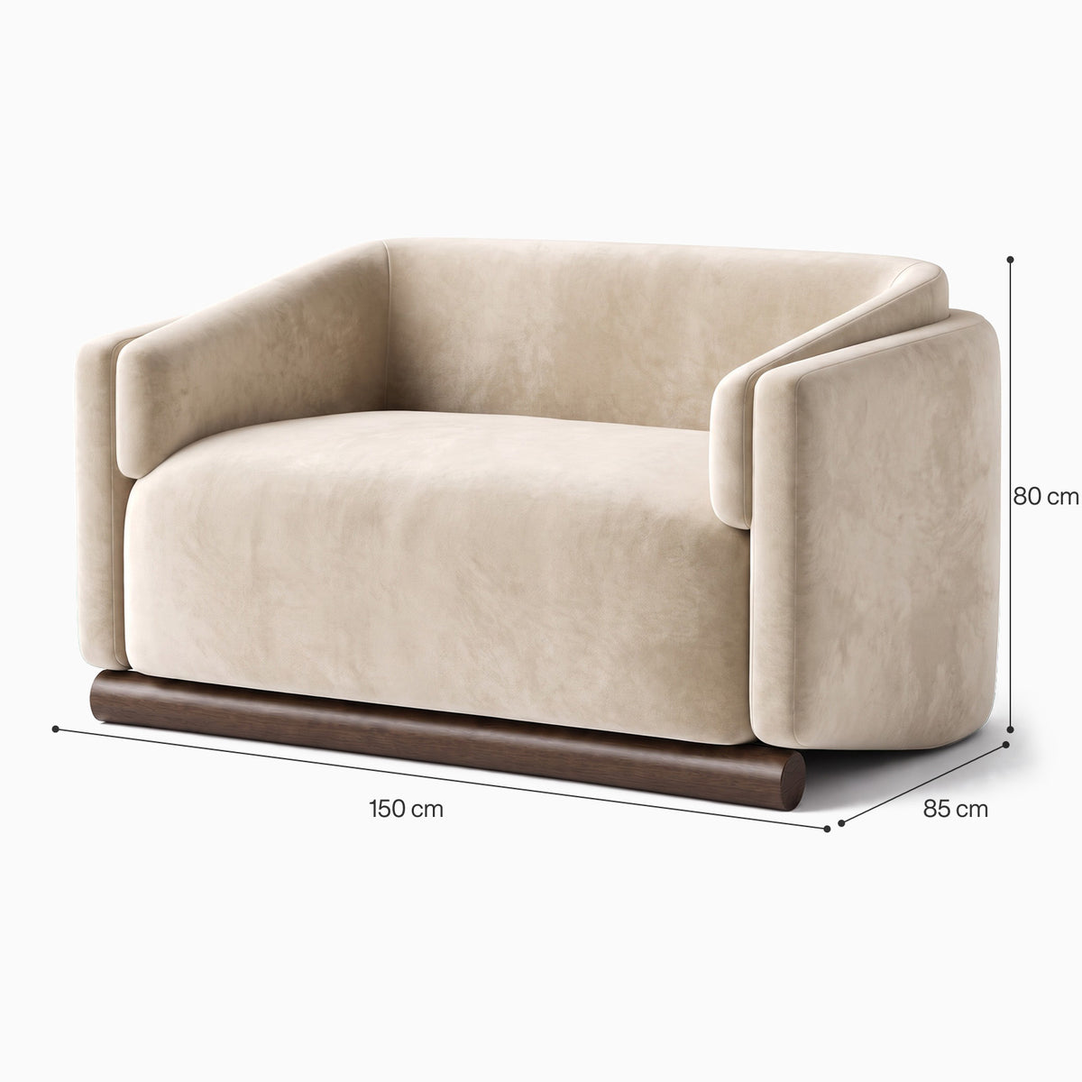 Yasmin 2-Seater Straight Sofa image